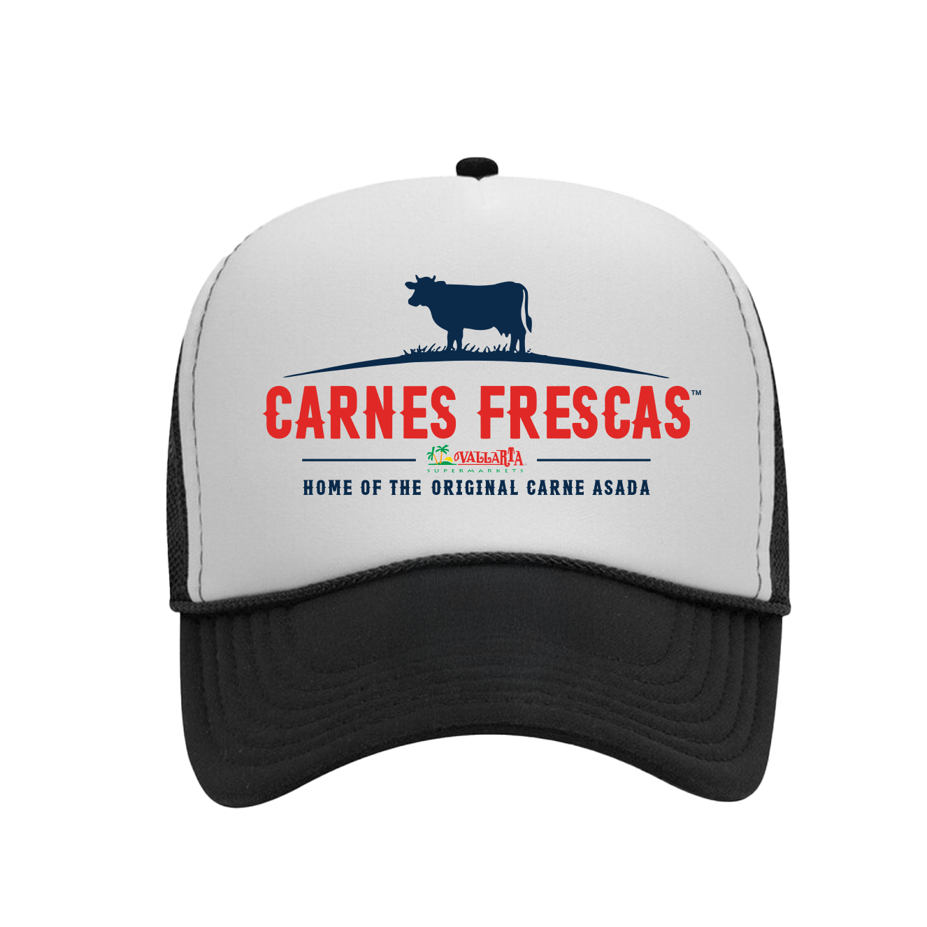 Vallarta - Carne Frescas - Trucker Cap - Home of the Original Carne Asada