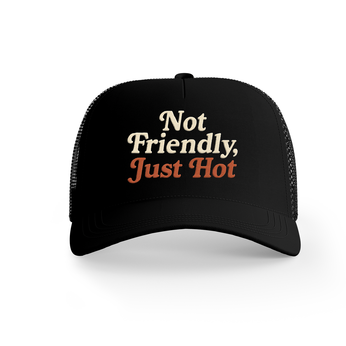 Not Friendly, Just Hot – Embroidered Hat
