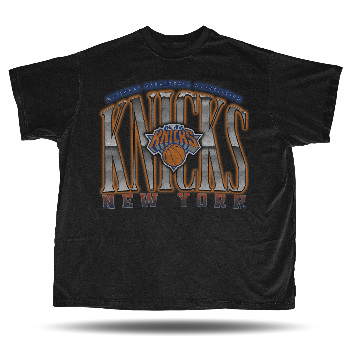 New York Knicks - Chrome Logo - T-Shirt