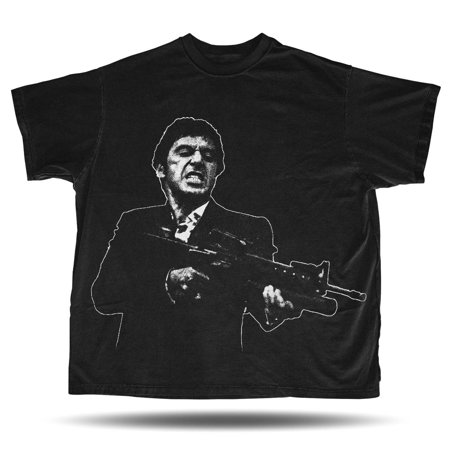 “Say Hello to My Little Friend” – Scarface Iconic Scene Tee