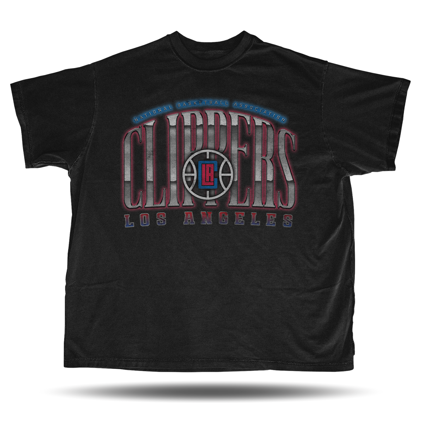 Los Angeles Clippers - Chrome Logo - T-Shirt