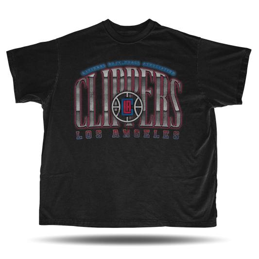 Los Angeles Clippers - Chrome Logo - T-Shirt