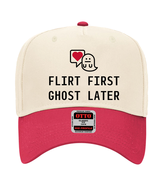Flirt First Ghost Later Two-Tone Dad Hat