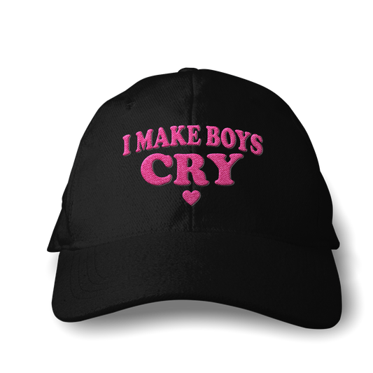 I Make Boys Cry – Embroidered Dad Cap 💔
