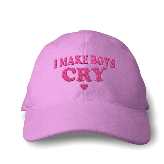 I Make Boys Cry – Embroidered Dad Cap 💔