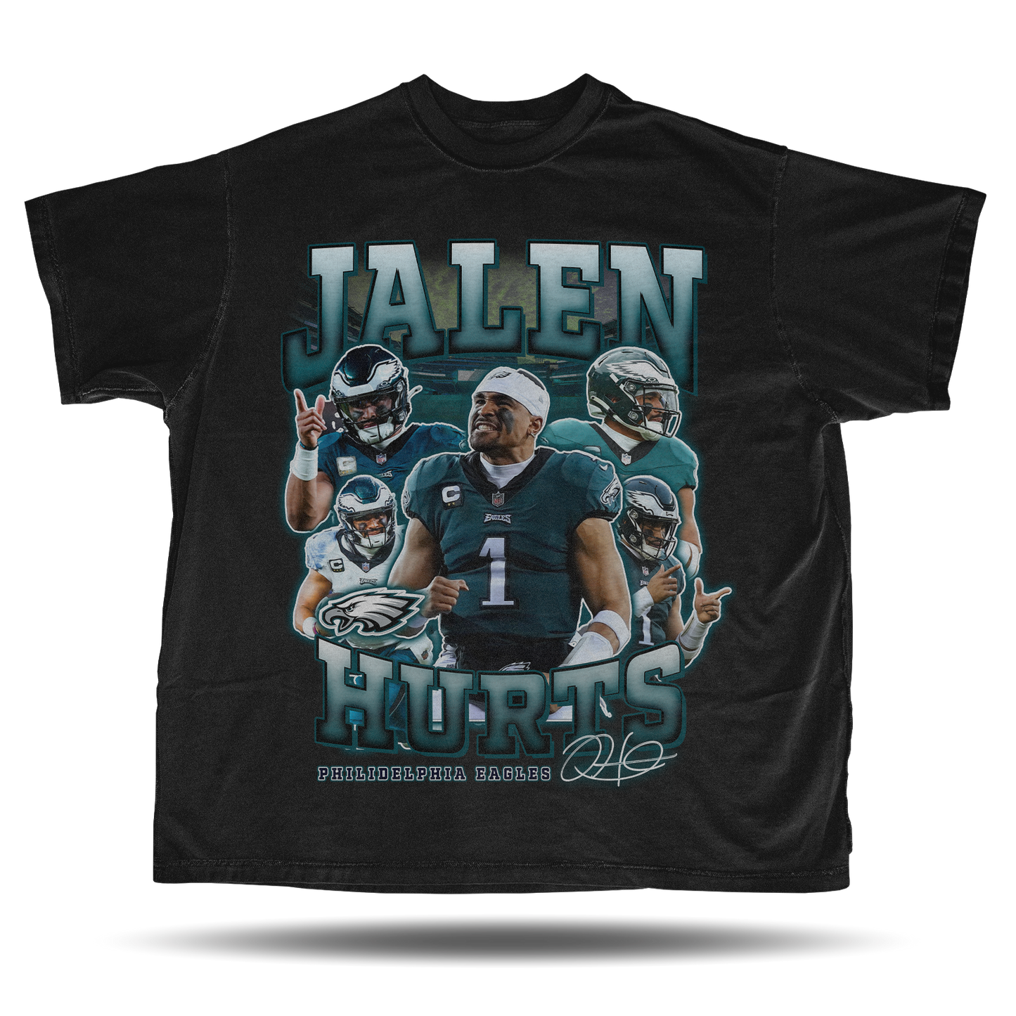 Jalen Hurts - Philadelphia Eagles - Vintage Bootleg T-Shirt