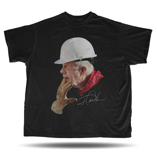 Jimmy Carter - Big Head - Oversized Vintage Bootleg T-Shirt – 90s Hip-Hop Retro