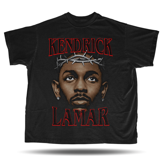 Kendrick Lamar - Crowned Big Head -  Vintage Bootleg T-Shirt