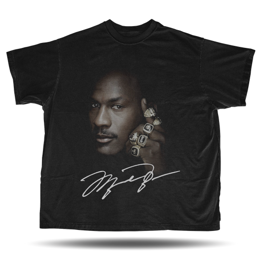 Michael Jordan - Big Head - Oversized Vintage Bootleg T-Shirt – 90s Hip-Hop Retro