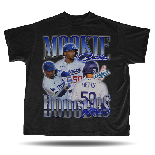 Mookie Betts - Los Angeles Dodgers - Oversize Vintage T-Shirt