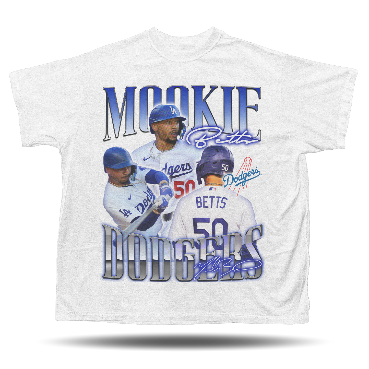 Mookie Betts - Los Angeles Dodgers - Oversize Vintage T-Shirt