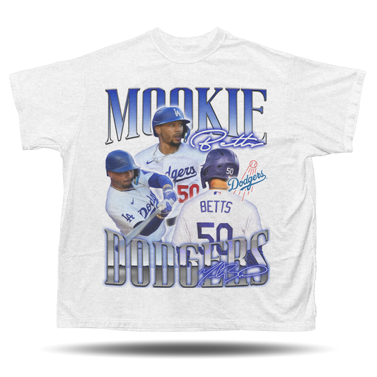 Mookie Betts - Los Angeles Dodgers - Oversize Vintage T-Shirt