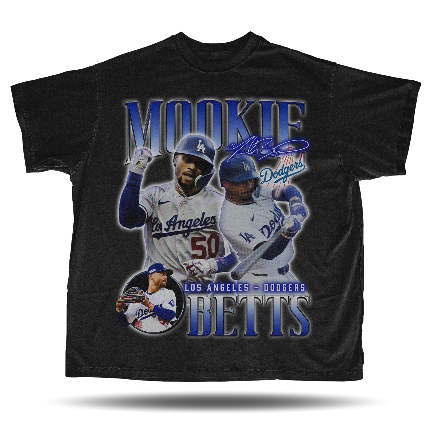 Mookie Betts - Los Angeles Dodgers - Oversize Vintage T-Shirt