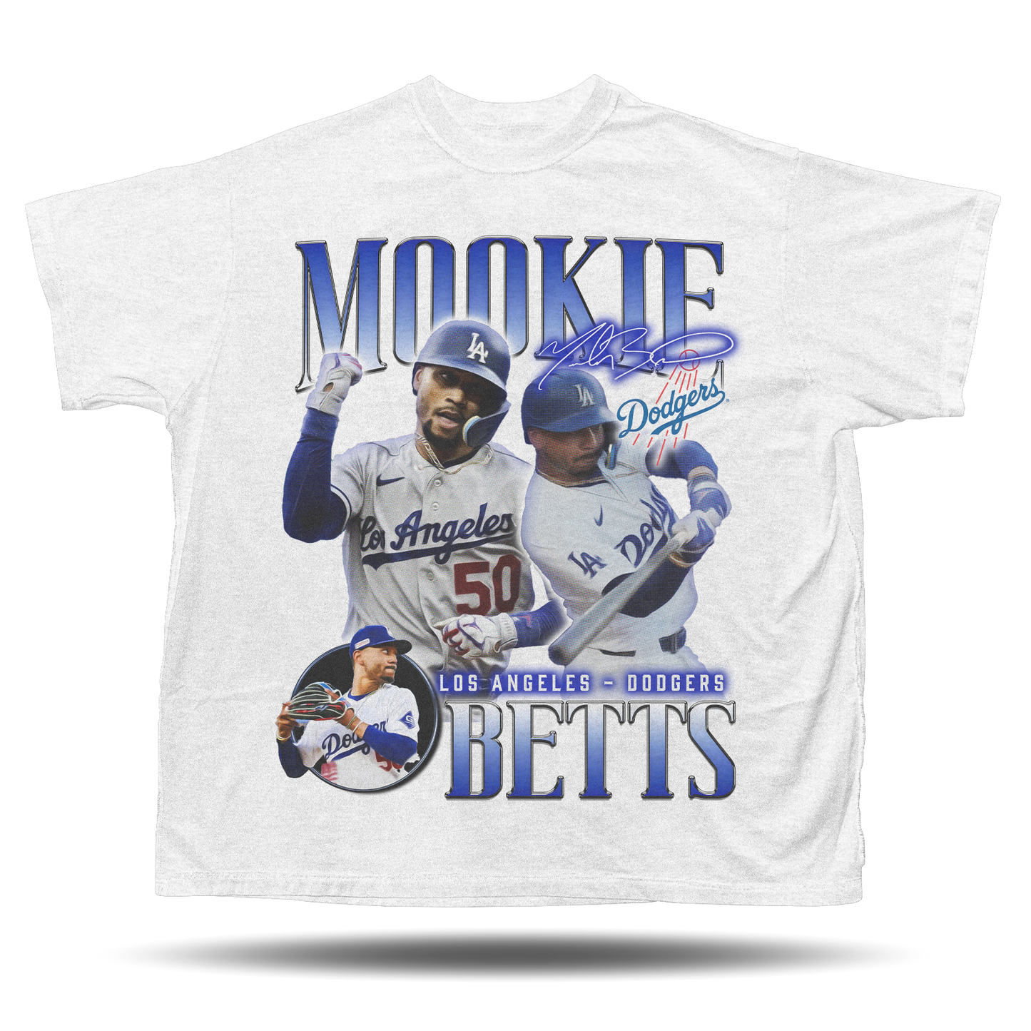 Mookie Betts - Los Angeles Dodgers - Oversize Vintage T-Shirt