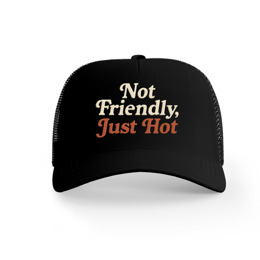 Not Friendly, Just Hot – Embroidered Hat