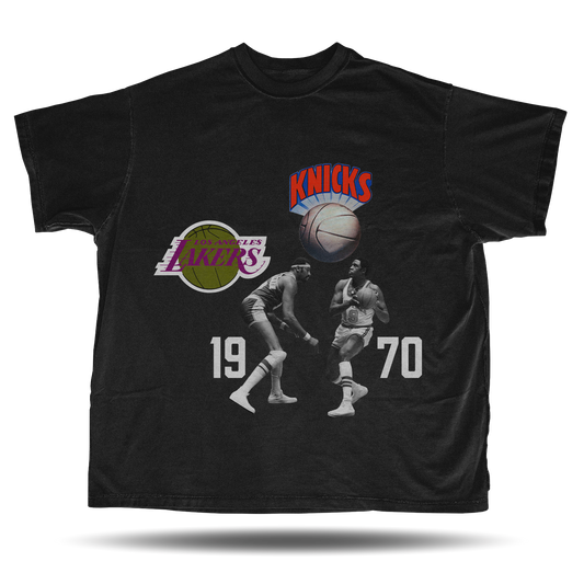 1970 NBA Finals Oversized Vintage Bootleg T-Shirt