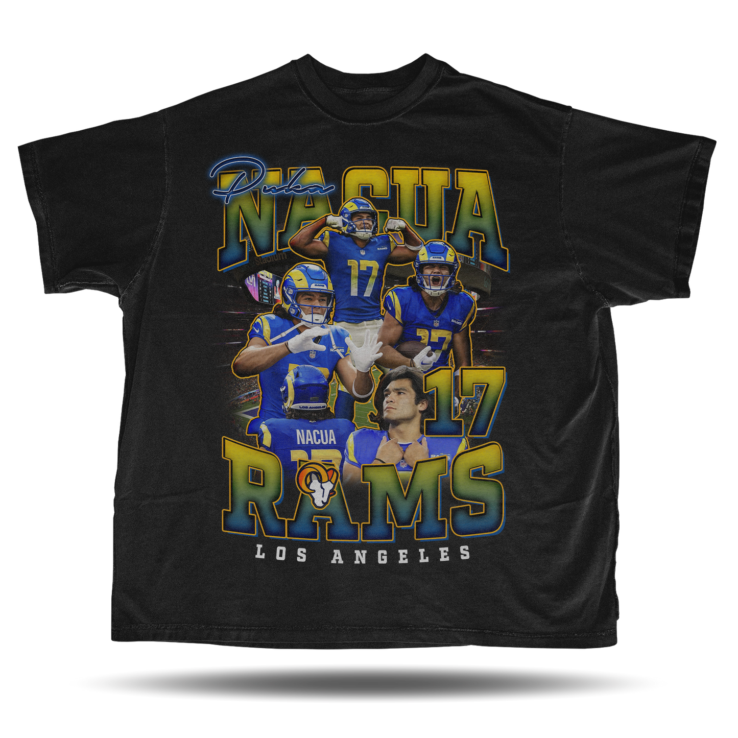 Puka Nacua - Los Angeles Rams - Vintage Bootleg T-Shirt