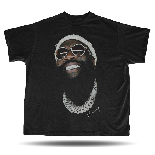 Rick Ross - Big Head - Oversized Vintage Bootleg T-Shirt – 90s Hip-Hop Retro