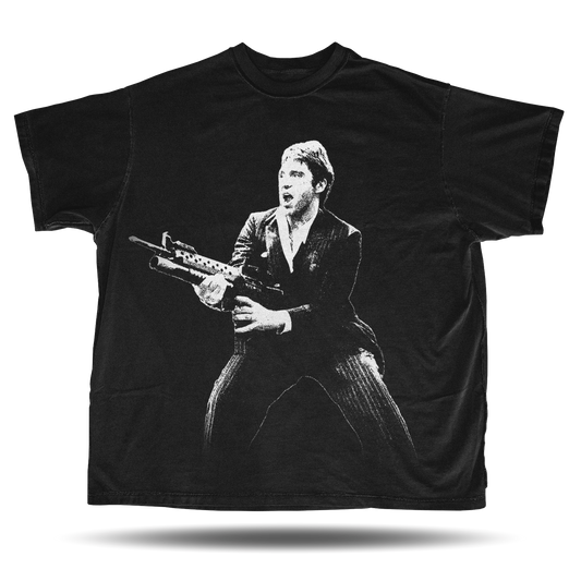 “Hip Shot” – Scarface Iconic Scene Tee
