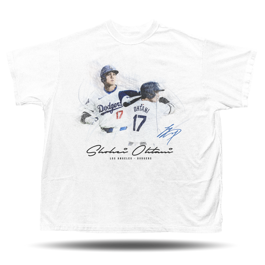 Shohei Ohtani Watercolor - Los Angeles Dodgers - Oversize Vintage T-Shirt