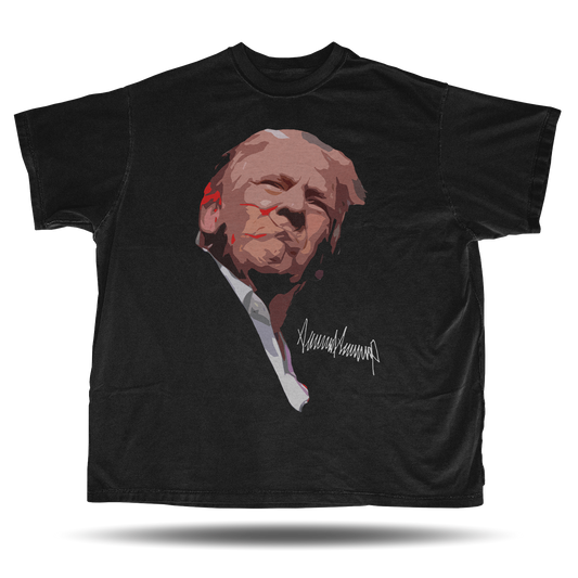 Trump - Big Head - Oversized Vintage Bootleg T-Shirt – 90s Hip-Hop Retro